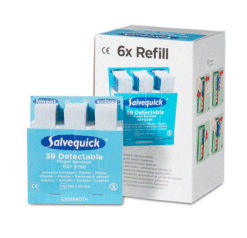 Salvequick detecteerbare lange vingerpleisters 6796 (navulling)