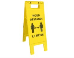 Plooibaar baken HOUD AFSTAND